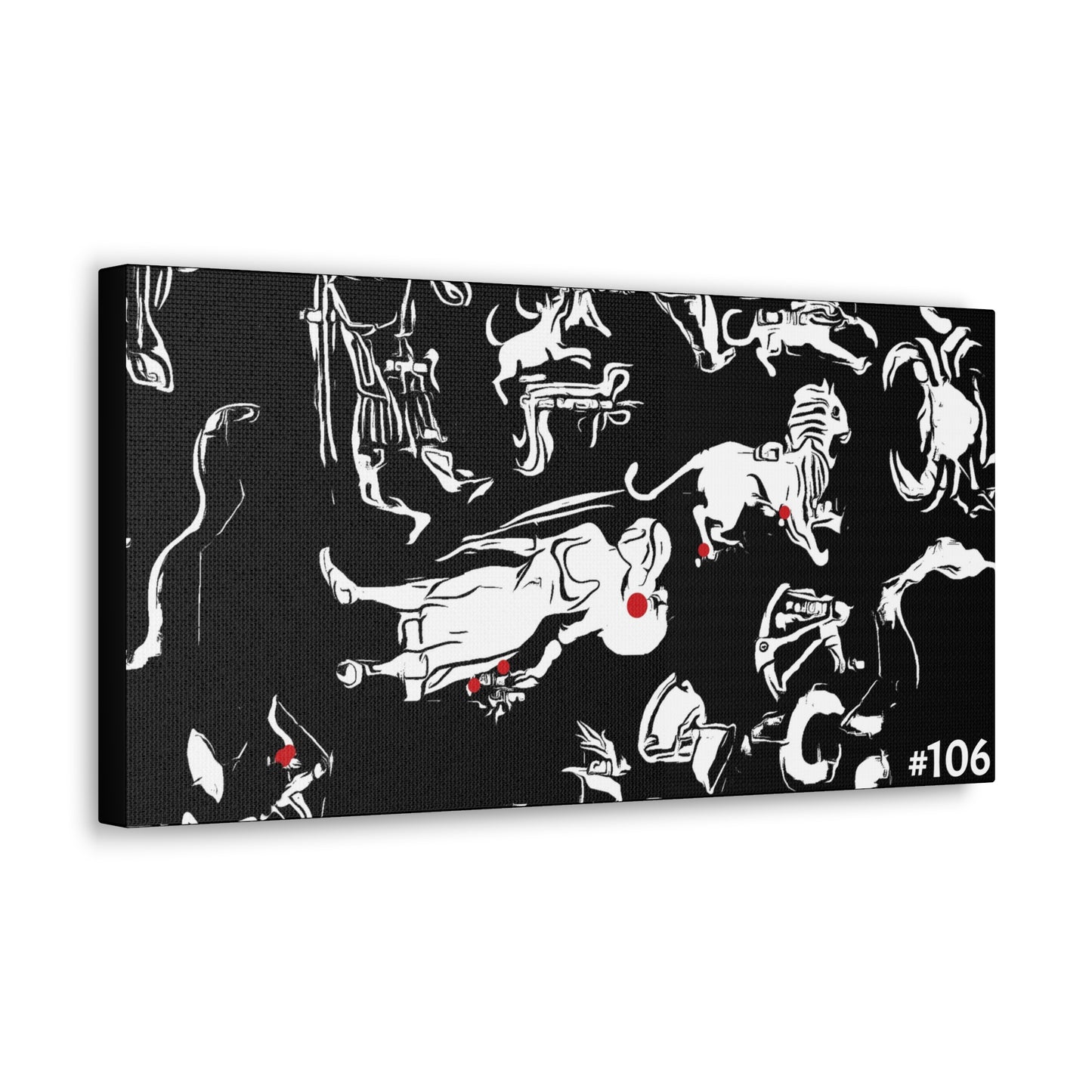 #106 - Made with Miracles Large Rectangle Canvas Wall Art, 1 size available - Revelations 12 Sign