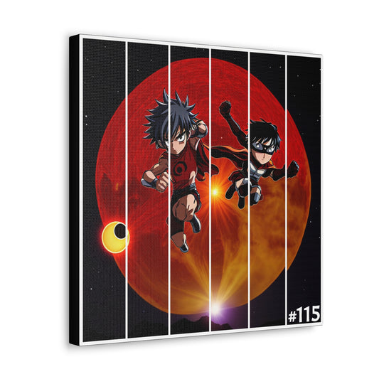 #115.3 - Made with Miracles Minature Collectable Square Canvas Wall Art, 4 sizes available - 2018 Chinese Eclipse