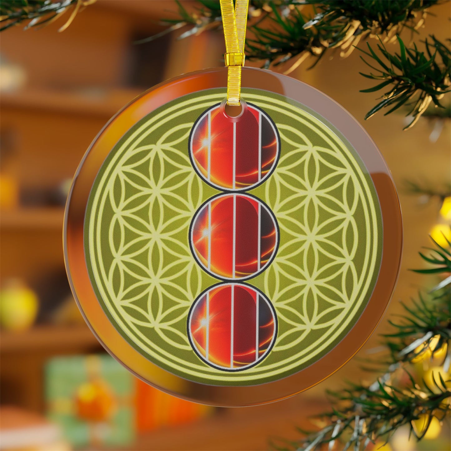 #79 - Made with Miracles - Thanksgiving, Hanukkah, Glass Ornament (INT)Tetrad 4 2015