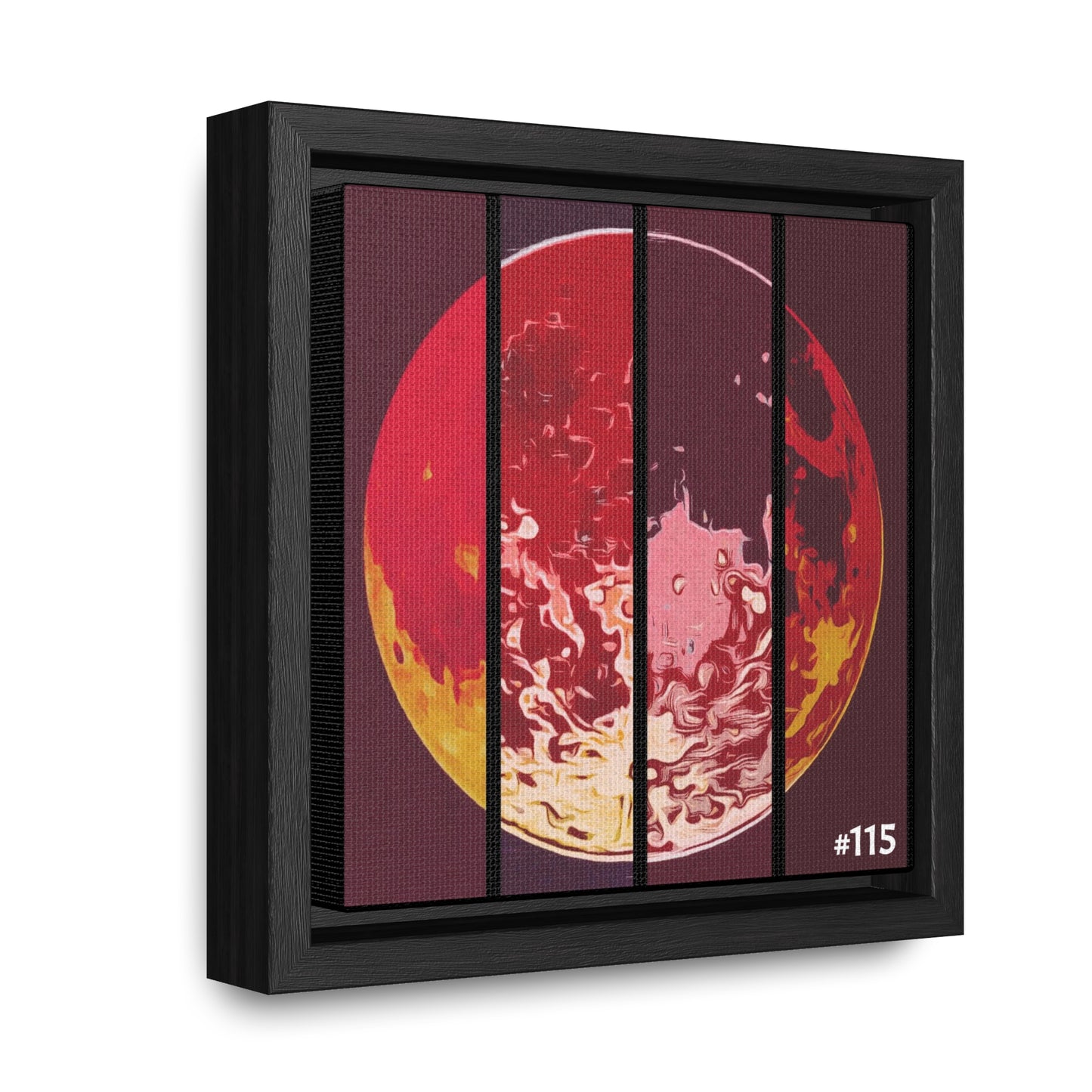 #115 - Made with Miracles Miniature Collectable Wood Framed Canvas Wall Art, 3 sizes available - 2018 Chinese Eclipse