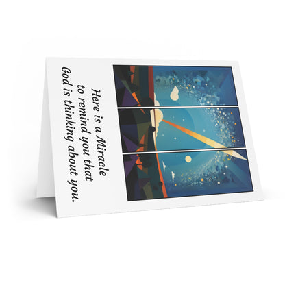 #47 Made with Miracles Greetings Card (INT) Thanksgiving/Hanukkah Comet - GEN2 Oil Painting