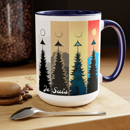 #83 Tea and Miracles 15oz Mug (USA) 2015 British Christmas Super Moon / No Text, Choose from 5 colours