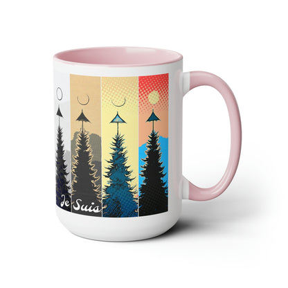 #83 Tea and Miracles 15oz Mug (USA) 2015 British Christmas Super Moon / No Text, Choose from 5 colours