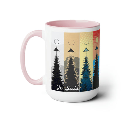 #83 Tea and Miracles 15oz Mug (USA) 2015 British Christmas Super Moon / No Text, Choose from 5 colours