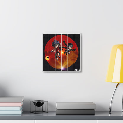 #115.3 - Made with Miracles Minature Collectable Square Canvas Wall Art, 4 sizes available - 2018 Chinese Eclipse