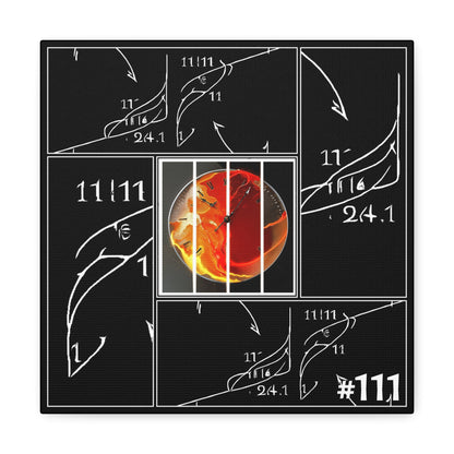 #111 - Made with Miracles - Square Canvas Wall Art, 5 sizes available - 2017 Conjunction of Conjunctions