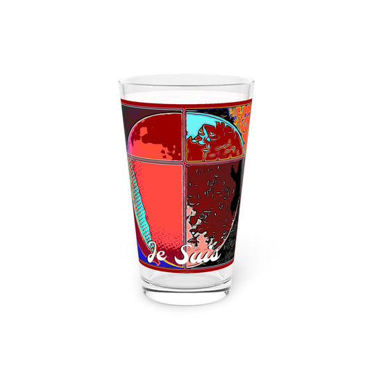 #51 Made with Miracles Pint Glass, 16oz (USA) 2014/2015 Tetrad