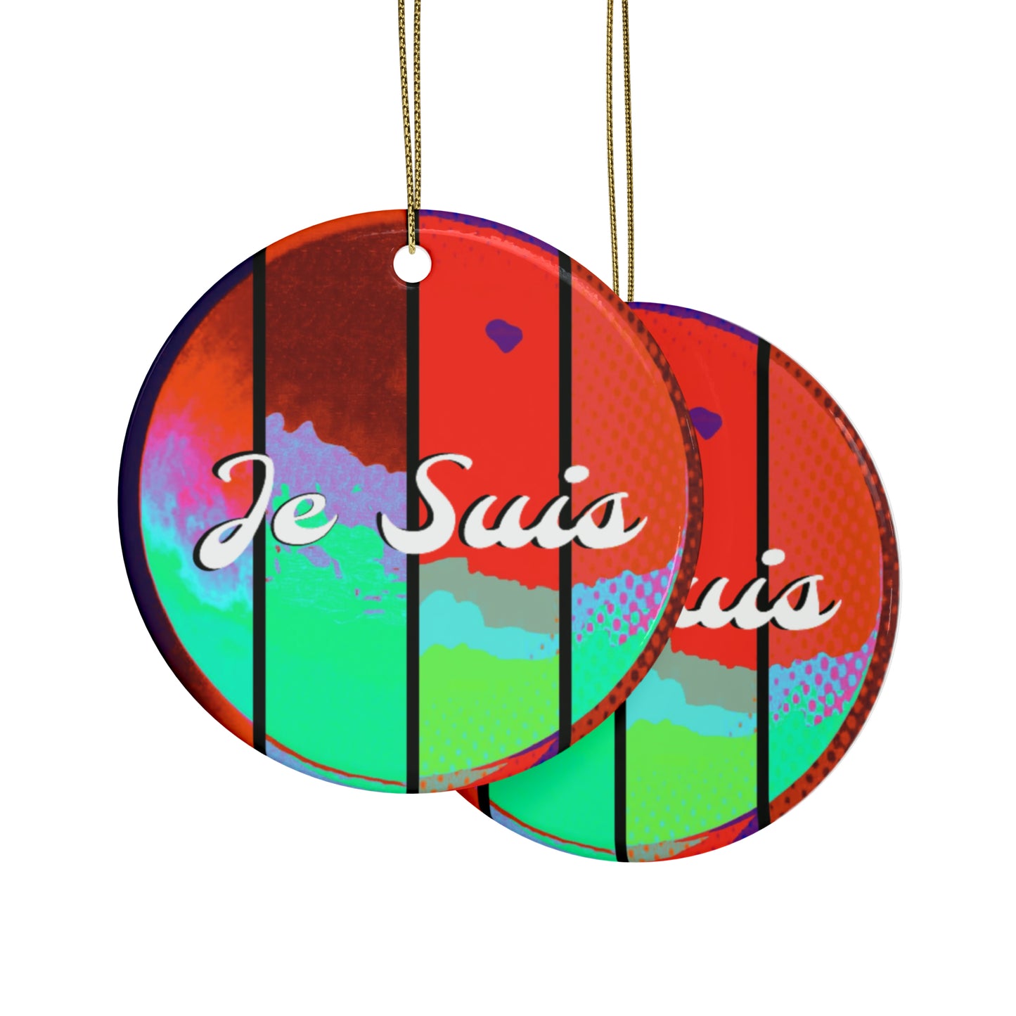 #73 - Je Suis - Made with Miracles - Thanksgiving, Hanukkah, Christmas Decoration (4 shapes) - Tetrad 3