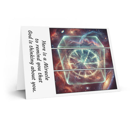 #0.001 Made with Miracles Greetings Card (INT) The Mystery of 3761BC