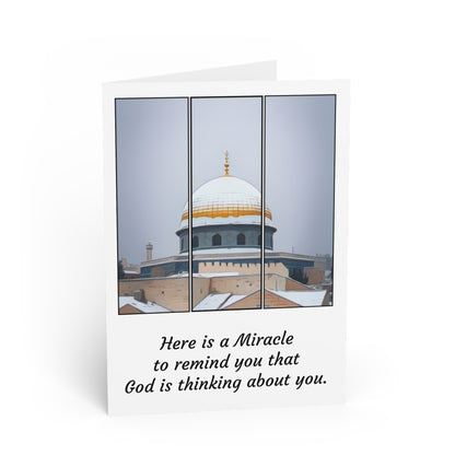 #1 Made with Miracles Greetings Card (INT) Quick Measure the Temple