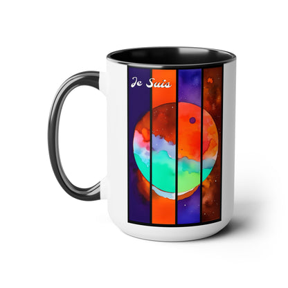 #73 Tea & Miracles 15oz Mug, Tetrad 3 / No Text, Choose from 5 colours - GEN2 Watercolour