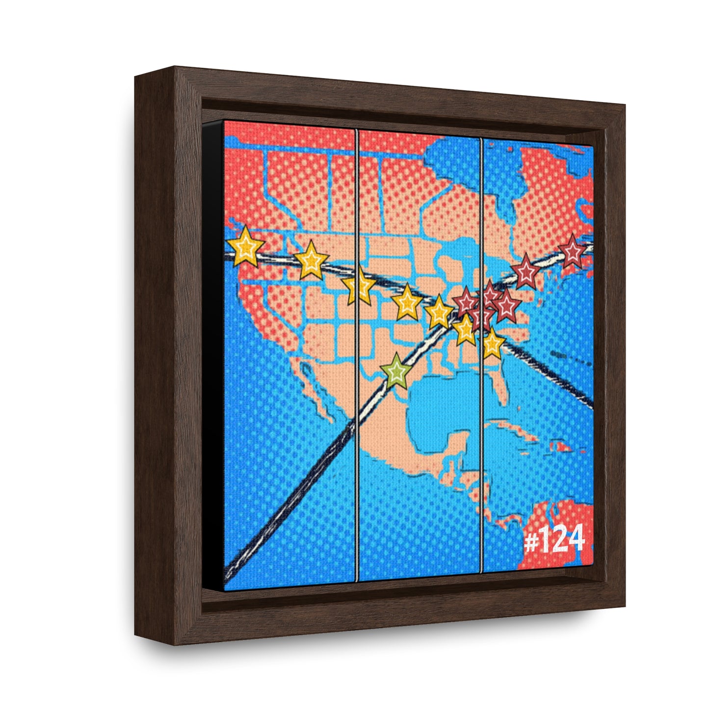 #124 Wood Frame Gallery Canvas Wraps - Great American Eclipse Omega