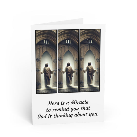 #0.01 Made with Miracles Greetings Card (INT) The 111 Phenomenon