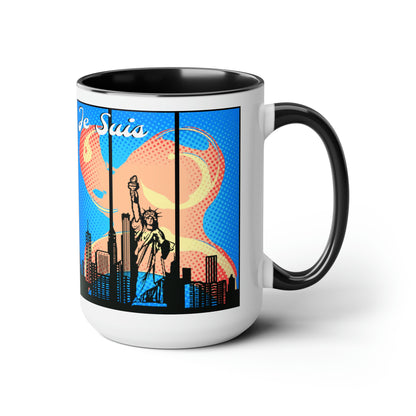 #3 Tea and Miracles 15oz Mug (USA) 2000 New York Christmas Eclipse / No Text, Choose from 5 colours