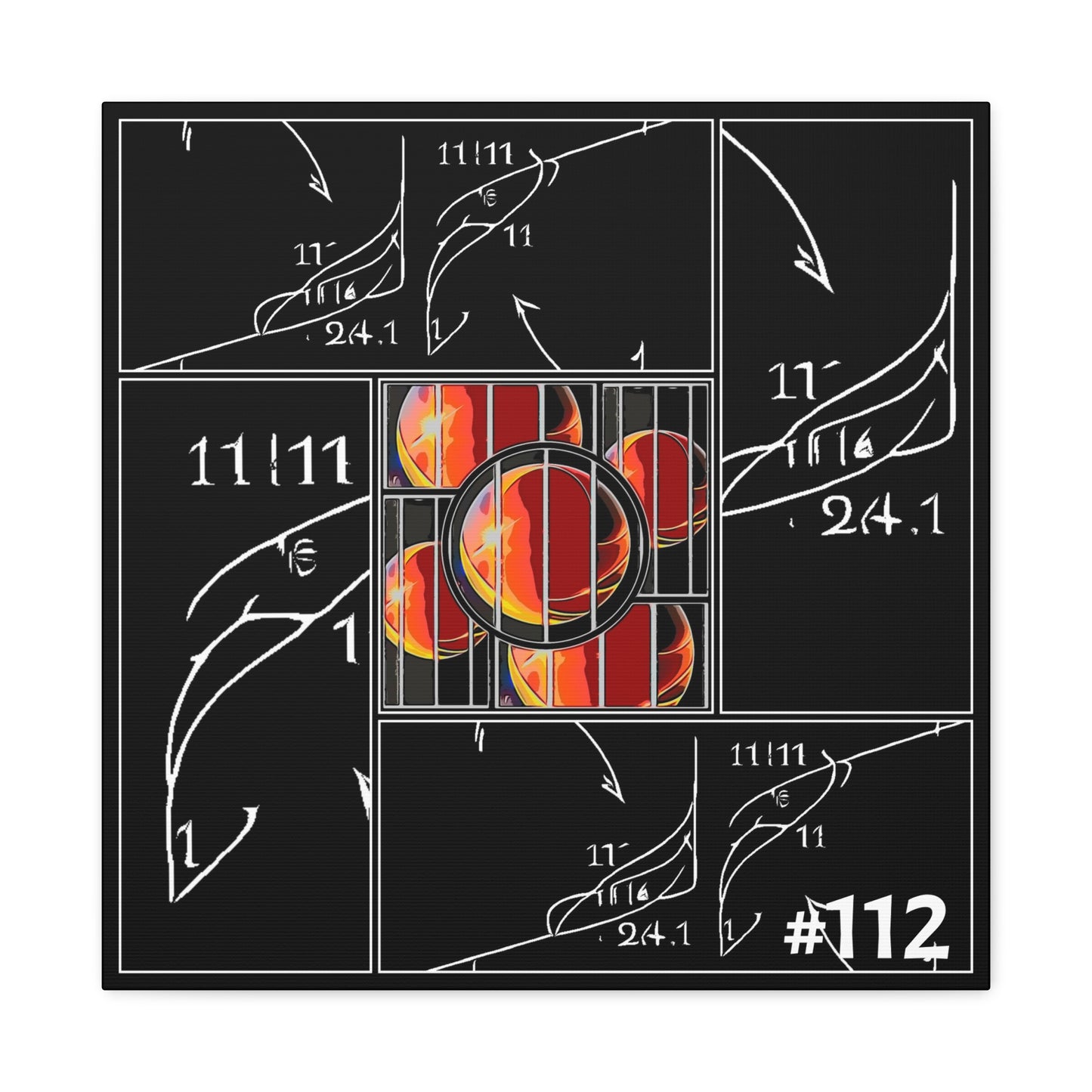 #112 - Made with Miracles - Square Canvas Wall Art, 5 sizes available - 2017 Conjunction of Conjunctions