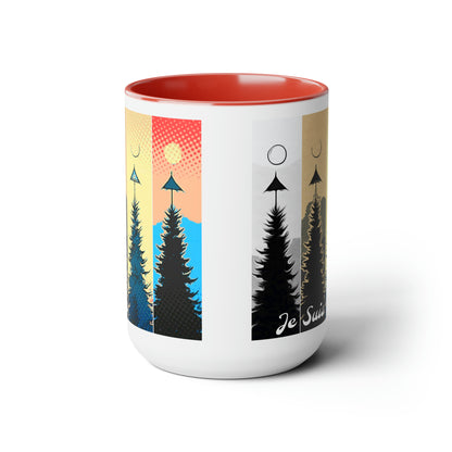 #83 Tea and Miracles 15oz Mug (USA) 2015 British Christmas Super Moon / No Text, Choose from 5 colours