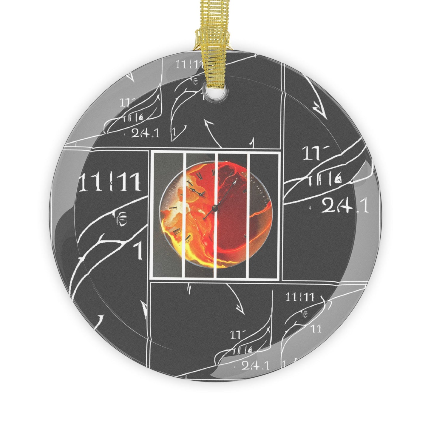 #111 - Made with Miracles - Thanksgiving, Hanukkah, Glass Ornament (INT) 2017 Conjunction of Conjunctions / No Text