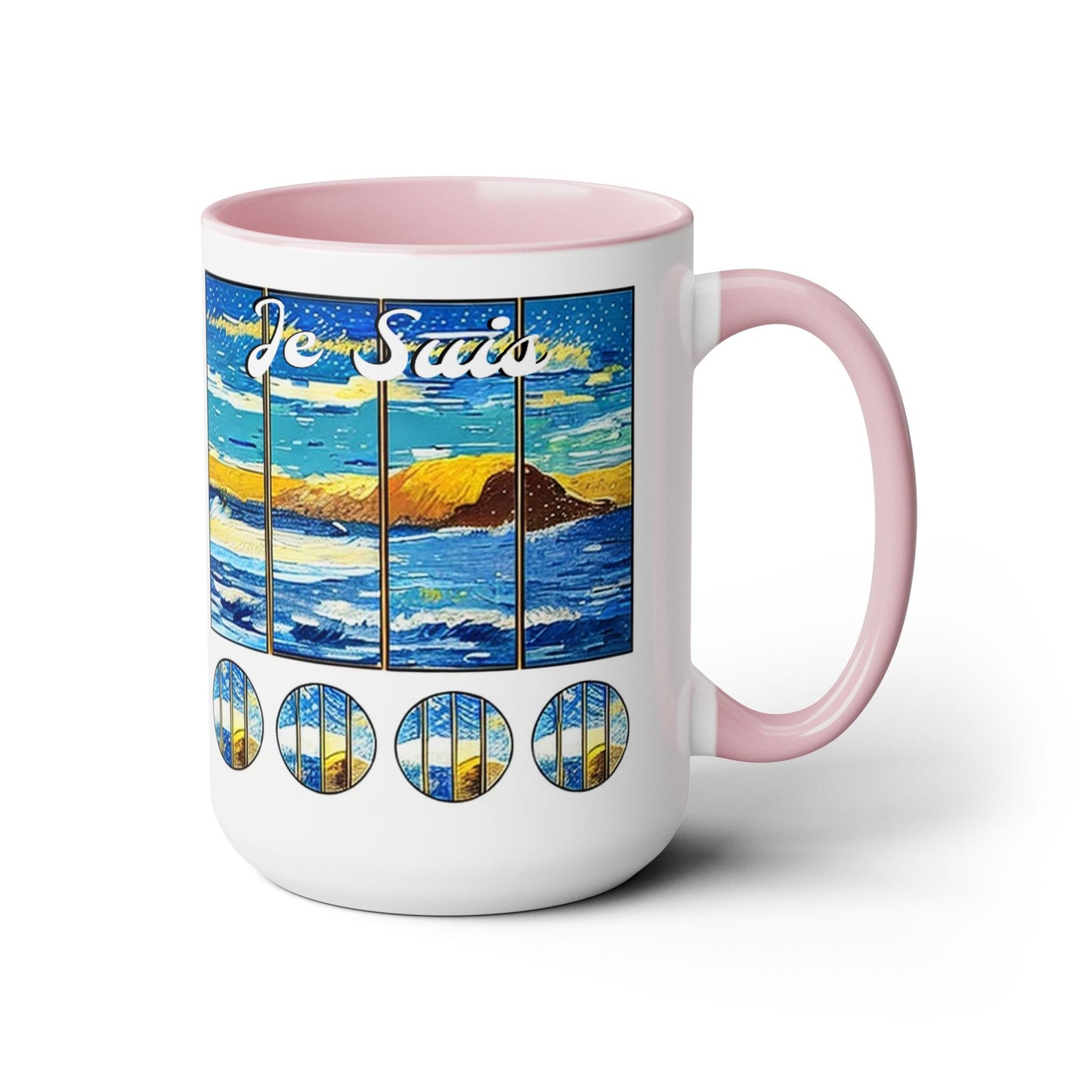 #22 Tea & Miracles 15oz Mug, End of the World Island / No Text, Choose from 5 colours - GEN2 Watercolour