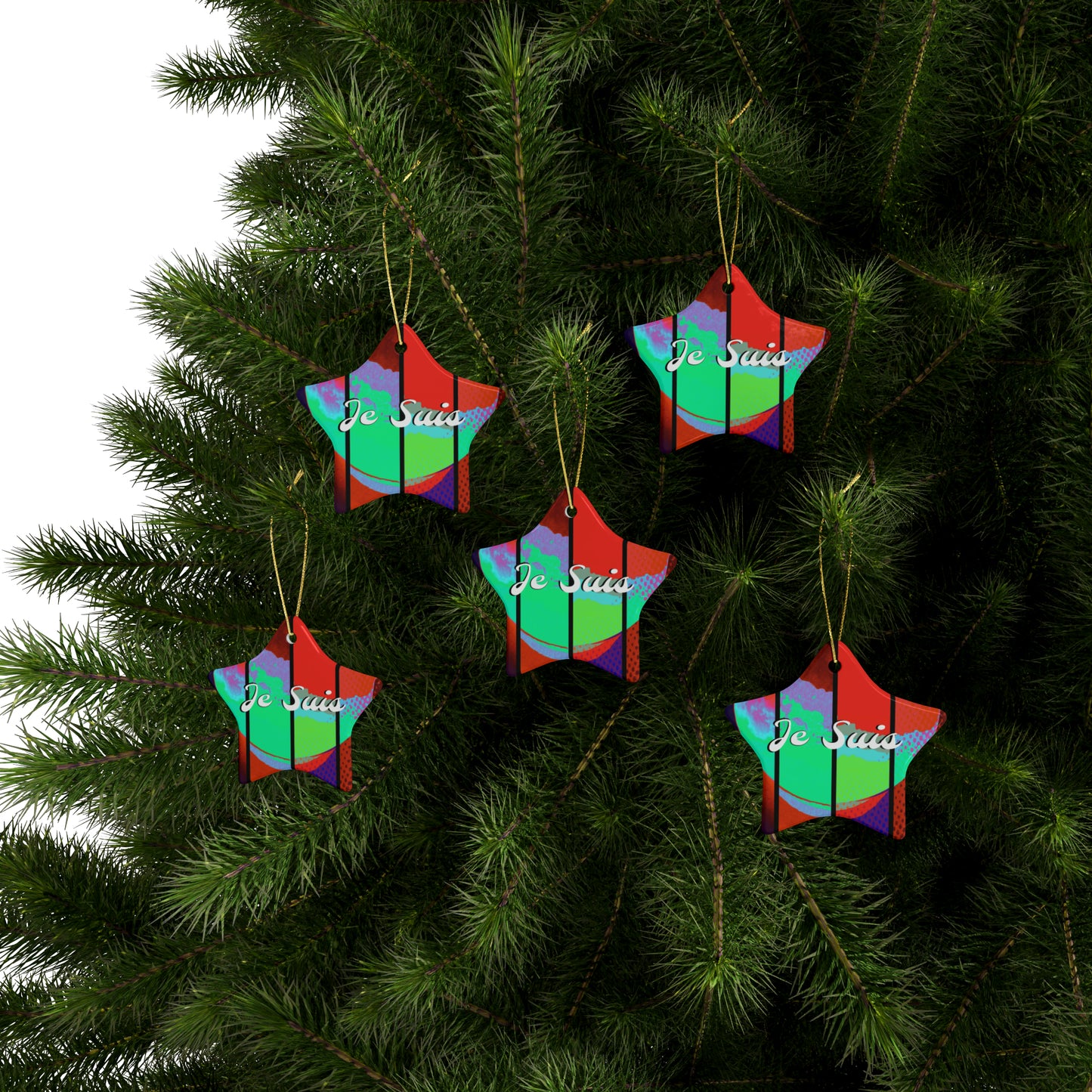 #73 - Je Suis - Made with Miracles - Thanksgiving, Hanukkah, Christmas Decoration (4 shapes) - Tetrad 3