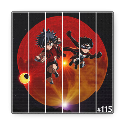 #115.3 - Made with Miracles Minature Collectable Square Canvas Wall Art, 4 sizes available - 2018 Chinese Eclipse