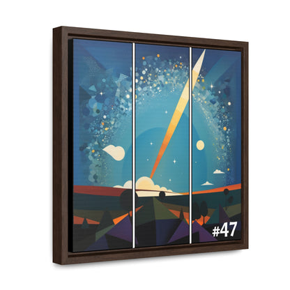 #47 - Made with Miracles - Choice of Wood Framed Canvas Wall Art, 3 sizes available -  2018 Thanksgiving Hanukkah Comet - GEN2 Cubist