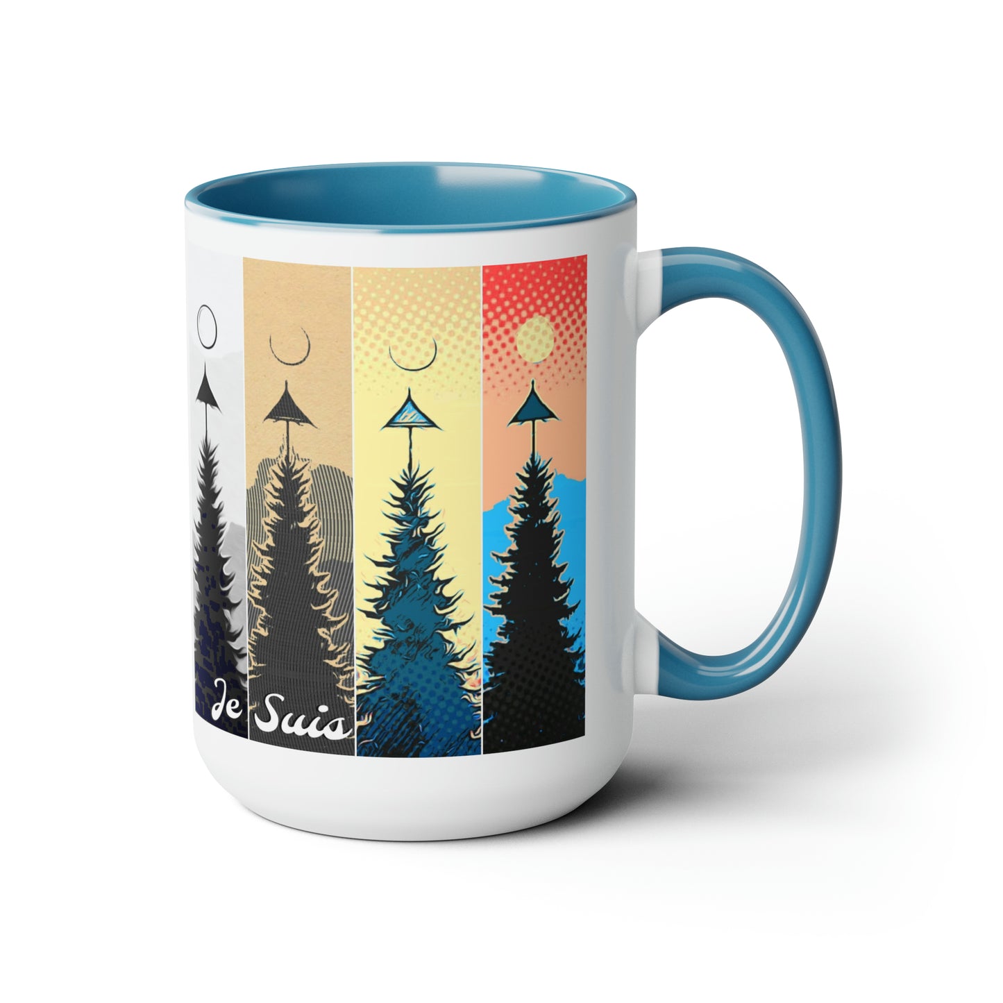 #83 Tea and Miracles 15oz Mug (USA) 2015 British Christmas Super Moon / No Text, Choose from 5 colours