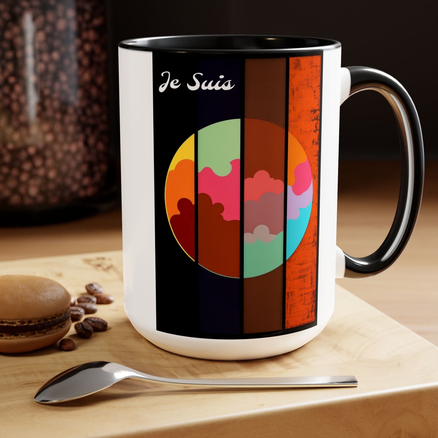 #63 Tea & Miracles 15oz Mug, Tetrad 2 / No Text, Choose from 5 colours - GEN2 Popart