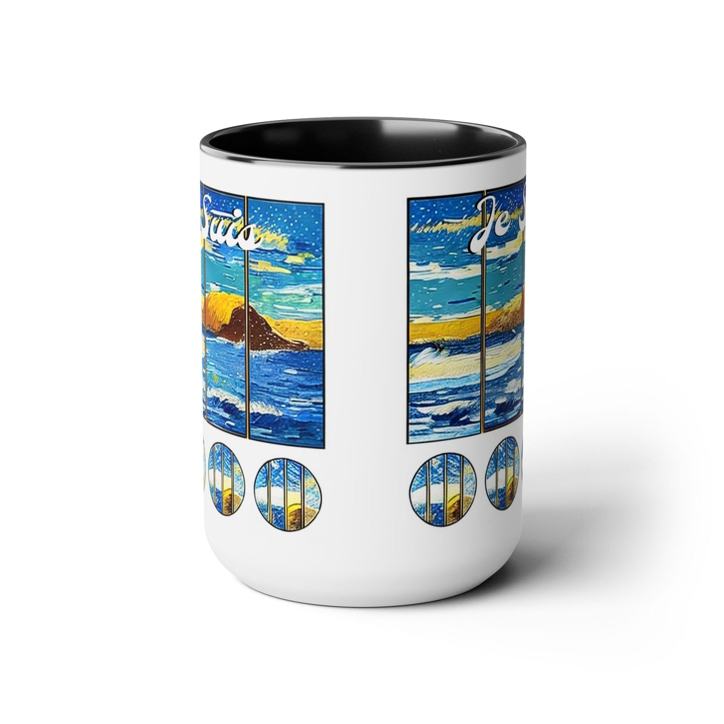 #22 Tea & Miracles 15oz Mug, End of the World Island / No Text, Choose from 5 colours - GEN2 Watercolour