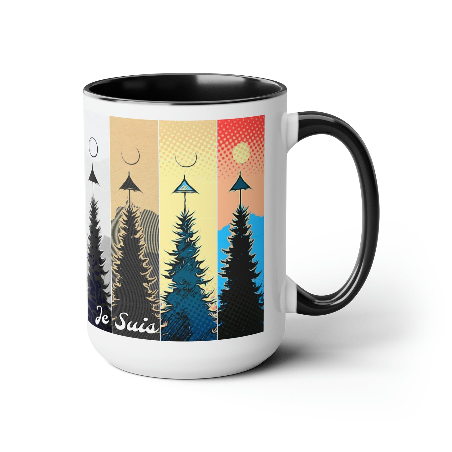 #83 Tea and Miracles 15oz Mug (USA) 2015 British Christmas Super Moon / No Text, Choose from 5 colours