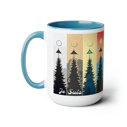 #83 Tea and Miracles 15oz Mug (USA) 2015 British Christmas Super Moon / No Text, Choose from 5 colours