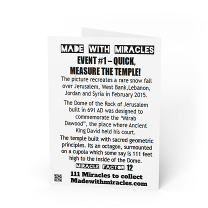 #1 Made with Miracles Greetings Card (INT) Quick Measure the Temple