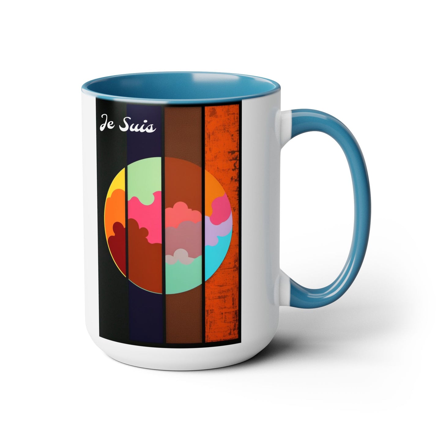 #63 Tea & Miracles 15oz Mug, Tetrad 2 / No Text, Choose from 5 colours - GEN2 Popart