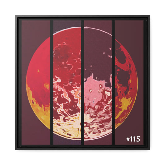 #115 - Made with Miracles Miniature Collectable Wood Framed Canvas Wall Art, 3 sizes available - 2018 Chinese Eclipse