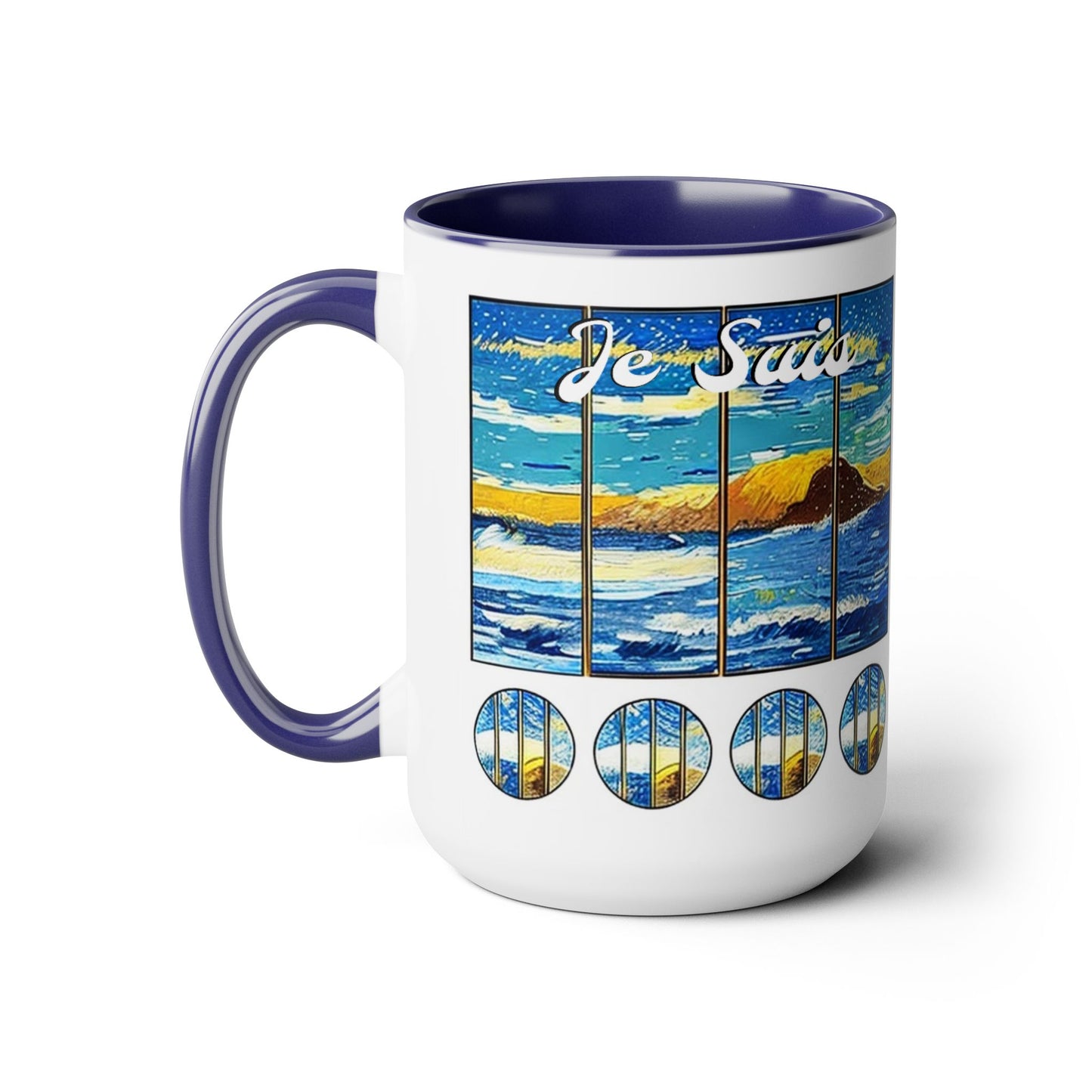 #22 Tea & Miracles 15oz Mug, End of the World Island / No Text, Choose from 5 colours - GEN2 Watercolour