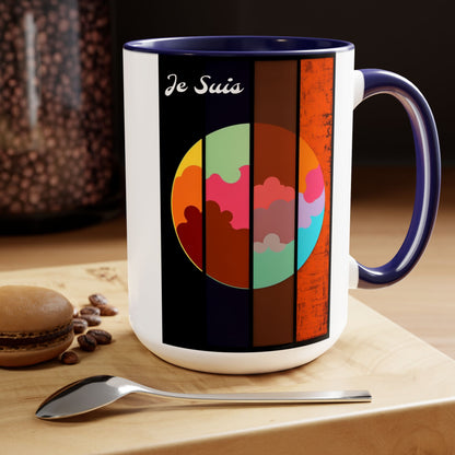 #63 Tea & Miracles 15oz Mug, Tetrad 2 / No Text, Choose from 5 colours - GEN2 Popart