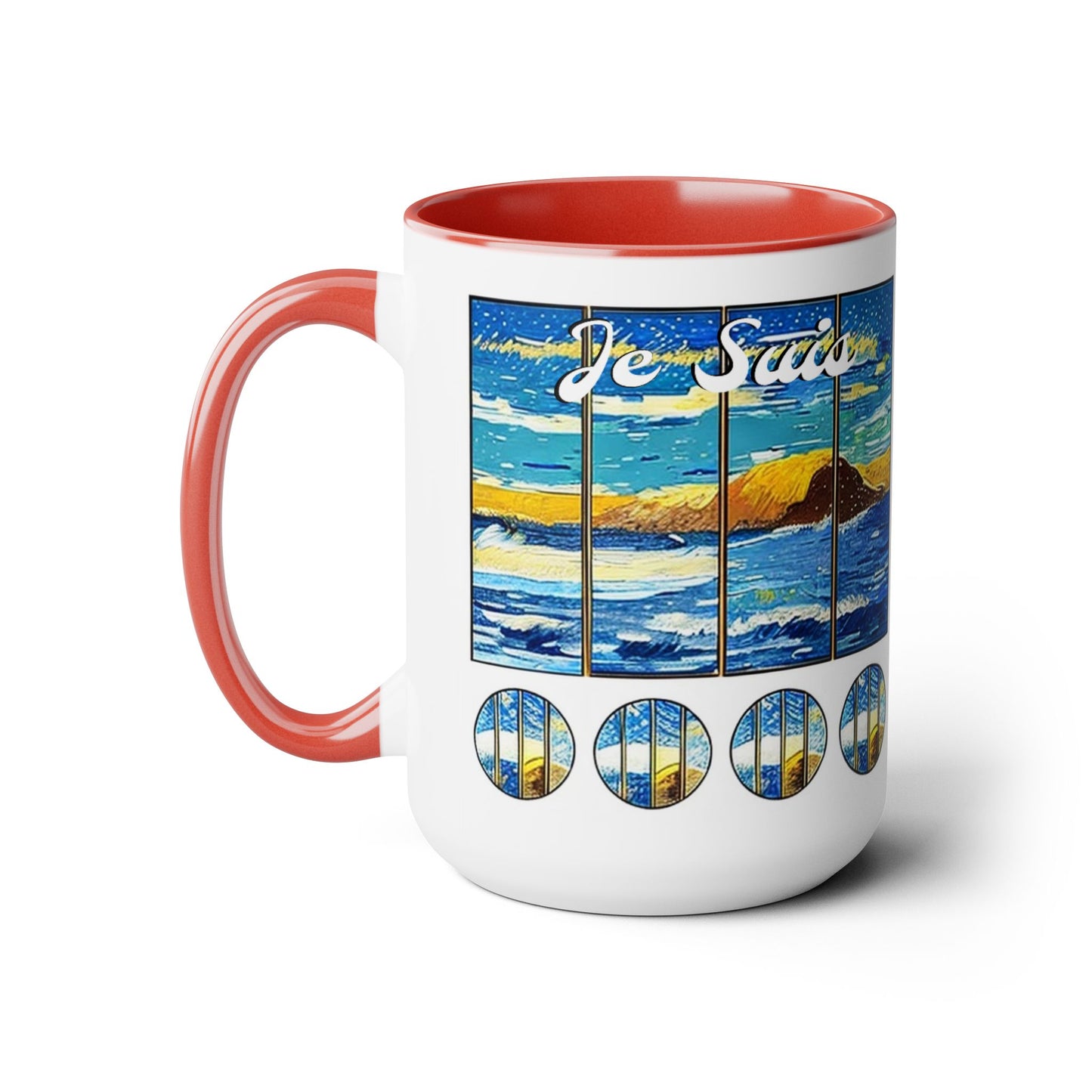 #22 Tea & Miracles 15oz Mug, End of the World Island / No Text, Choose from 5 colours - GEN2 Watercolour