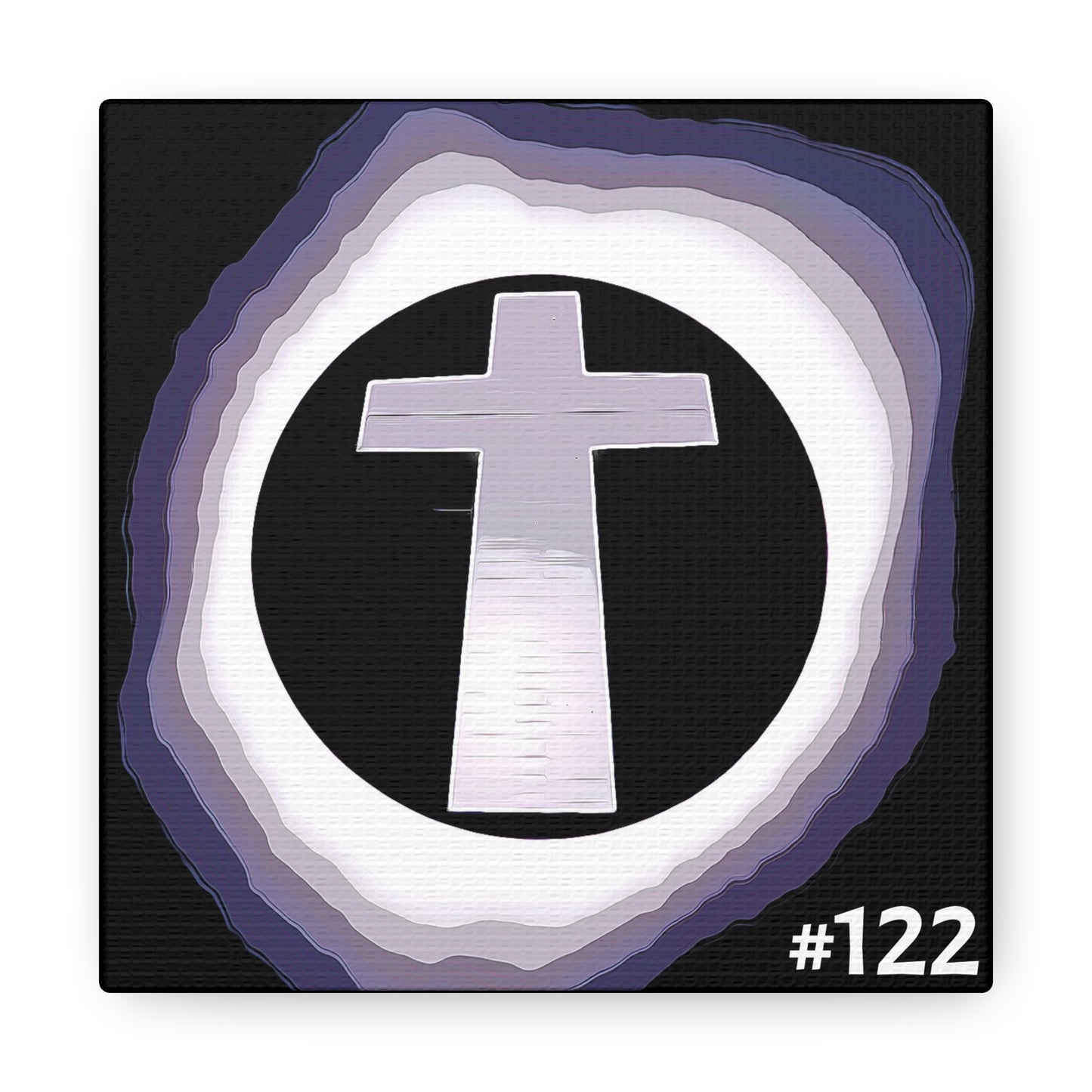 #120  - Made with Miracles Miniature Collectable Square Canvas Wall Art, 4 sizes available - Great American Eclipse 2