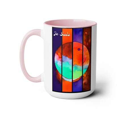 #73 Tea & Miracles 15oz Mug, Tetrad 3 / No Text, Choose from 5 colours - GEN2 Watercolour