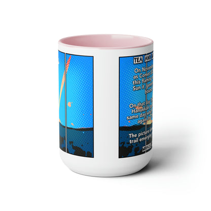 #47 Tea and Miracles 15oz Mug (USA) 2013 Thanksgiving Torch / Event Text, Choose from 5 colours