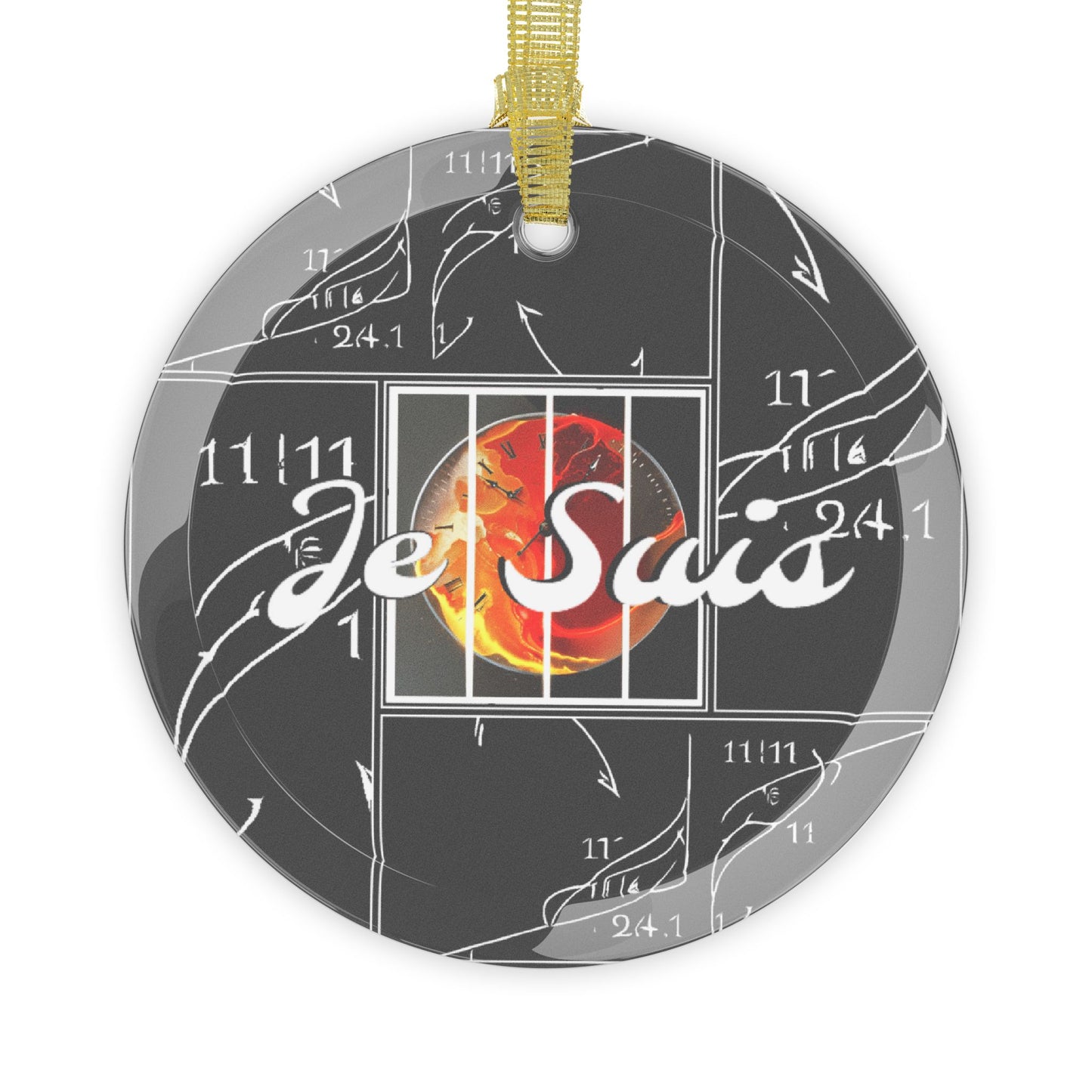 #111 - Made with Miracles - Thanksgiving, Hanukkah, Glass Ornament (INT) 2017 Conjunction of Conjunctions