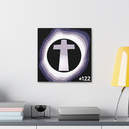 #120  - Made with Miracles Miniature Collectable Square Canvas Wall Art, 4 sizes available - Great American Eclipse 2