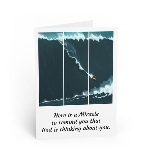 EVENT #55 - Made with Miracles Greetings Card (INT) 111 Foot Wave