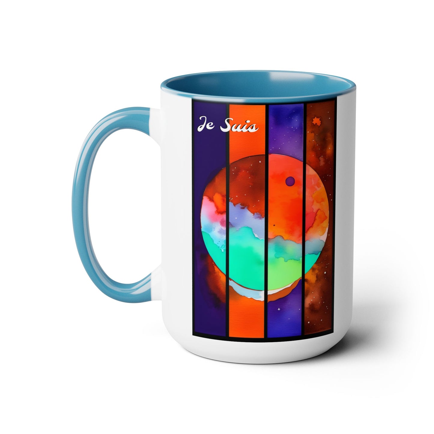 #73 Tea & Miracles 15oz Mug, Tetrad 3 / No Text, Choose from 5 colours - GEN2 Watercolour