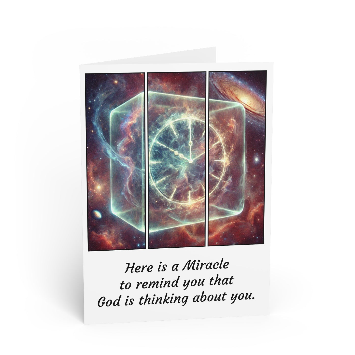 #0.001 Made with Miracles Greetings Card (INT) The Mystery of 3761BC