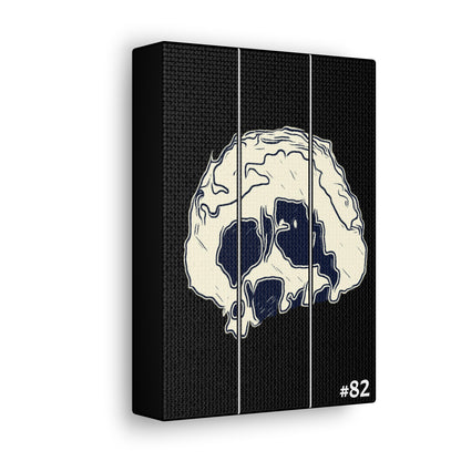 #82 - Made with Miracles Minature Collectable Tall Canvas Wall Art, 3 sizes available - 2015 Skull Faced Asteroid