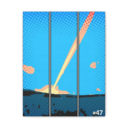 #47 - Made with Miracles - Tall Canvas Wall Art, 3 sizes available - 2013 Thanksgiving Hanukkah Torch