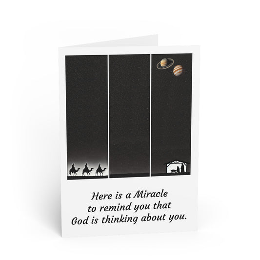 #2 Made with Miracles Greetings Card (INT) 111 Jupiter Saturn Conjunction