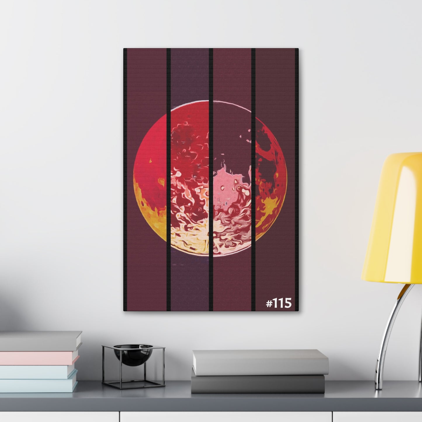 #115 - Made with Miracles Minature Collectable Tall Canvas Wall Art, 3 sizes available - 2018 Chinese Eclipse