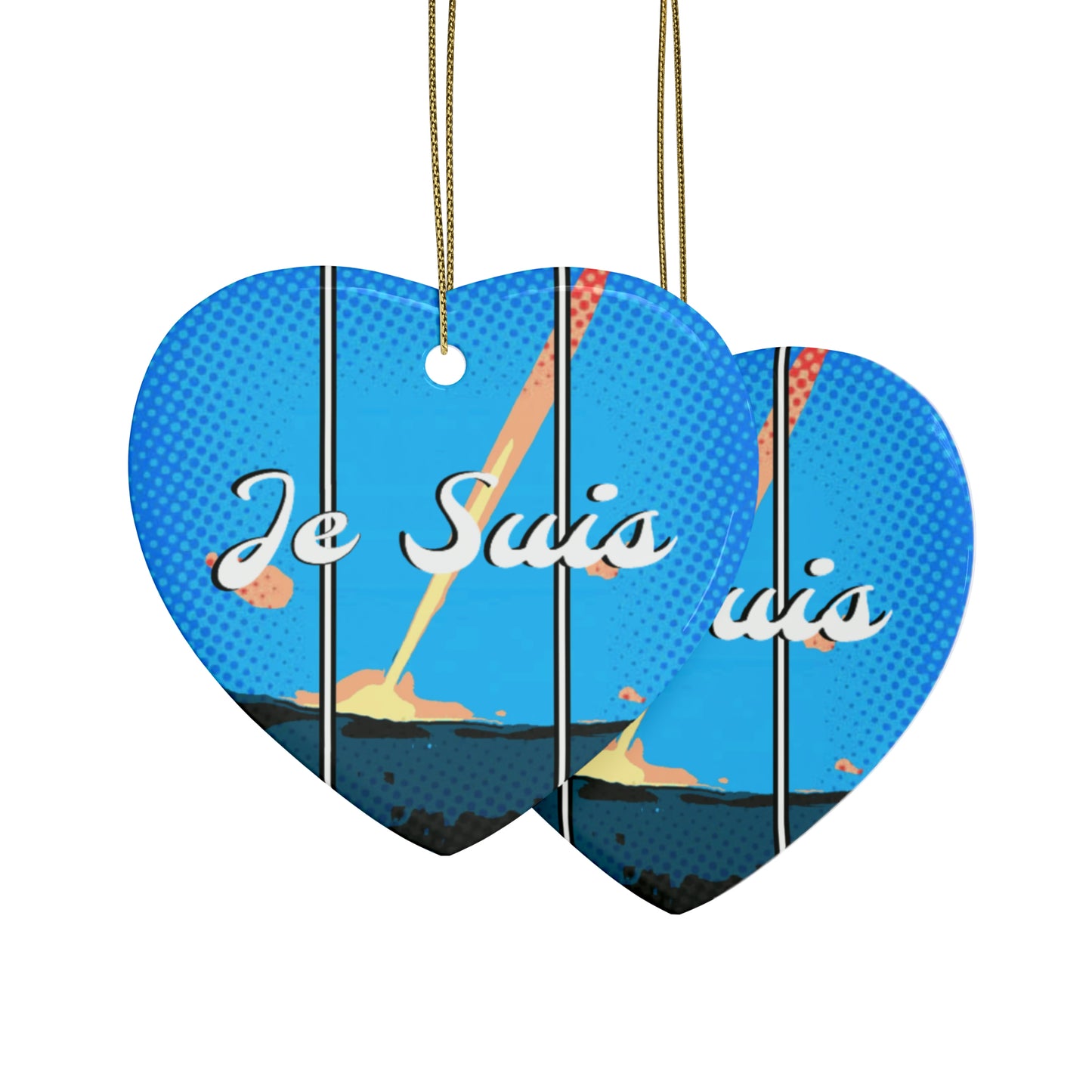 #47 - Je Suis - Made with Miracles - Thanksgiving, Hanukkah, Christmas Decoration (4 Shapes)