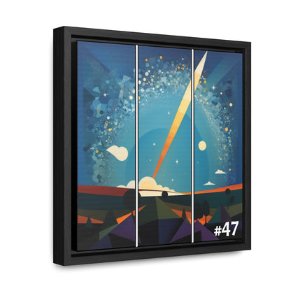 #47 - Made with Miracles - Choice of Wood Framed Canvas Wall Art, 3 sizes available -  2018 Thanksgiving Hanukkah Comet - GEN2 Cubist